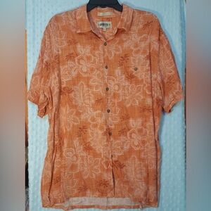 Men's Orange Hawaiian Shirt